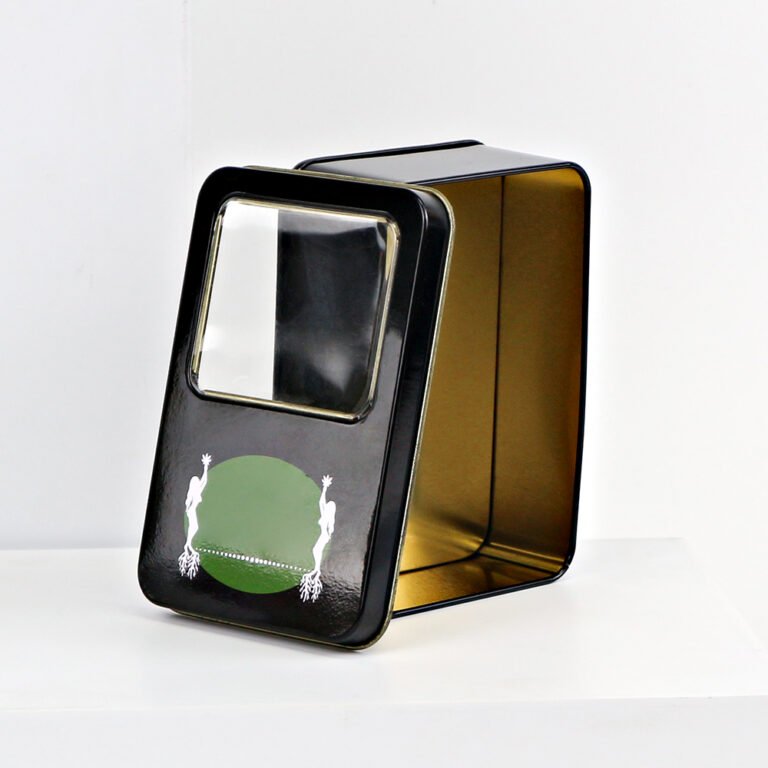 Rectangular Tin Box – Window Lid, 116x78x38mm