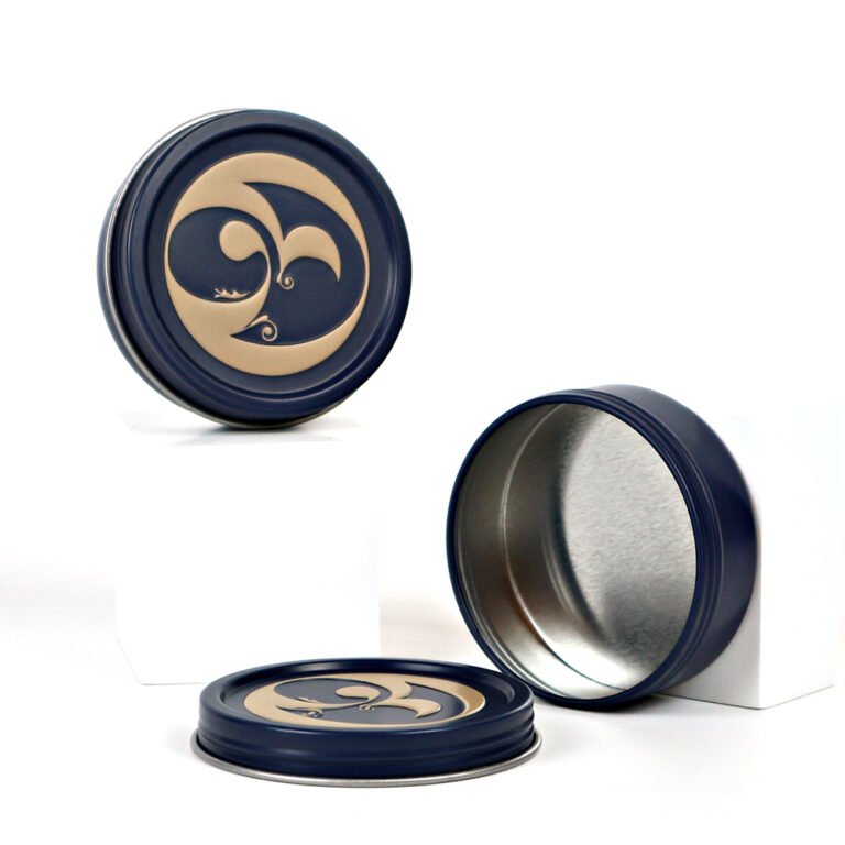 2oz Round Tin Box – Screw-top, dia62x20mm