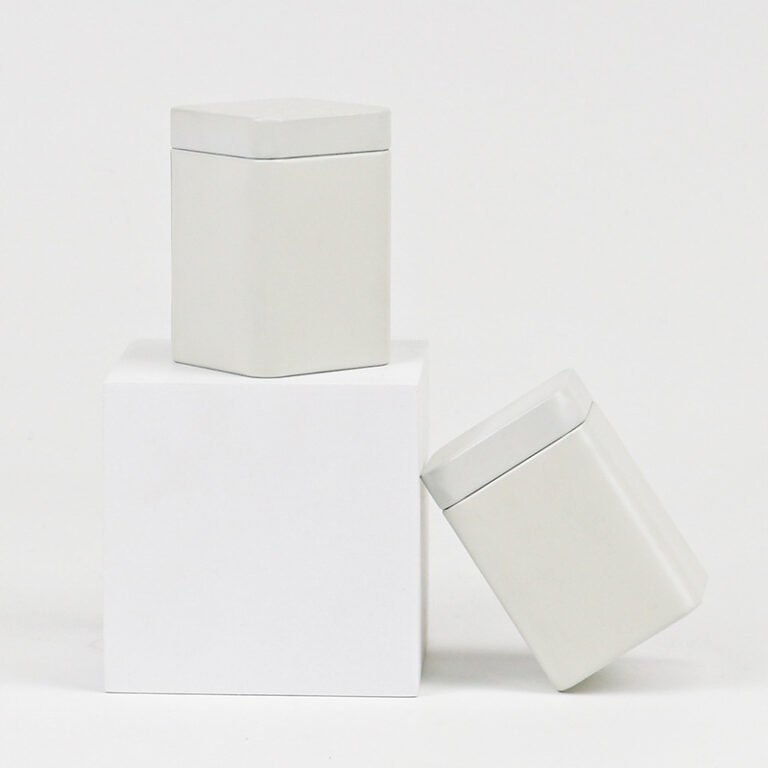 Candy Square Tin Box – Neck-In Lid, 44x44x67mm