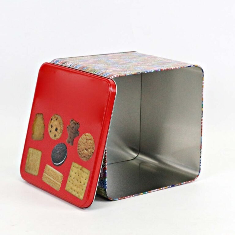 Square Tin Box – Slip Lid, 235x235x200mm