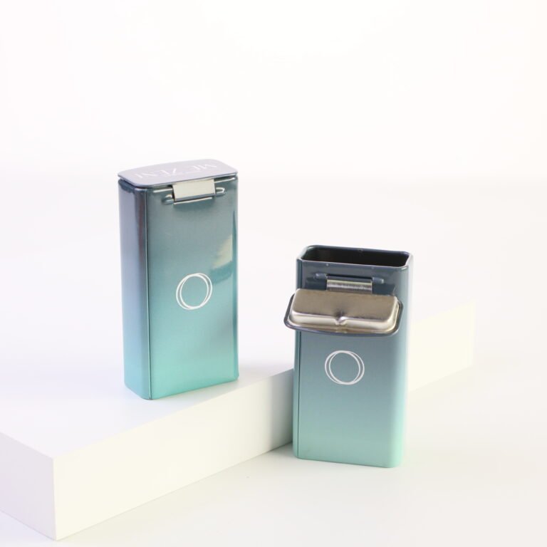 Rectanglar Tin Can – Hinged Lid, 41x21xH77mm