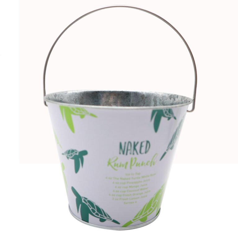 Custom Metal Bucket – Beer & Ice Galvanized Iron Buckets