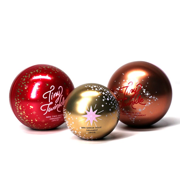 Christmas Tree Ornament Ball Tin – Slip Lid, Dia80mm
