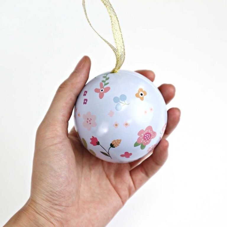 Candy Ball Shape tin box – slip lid, dia68mm