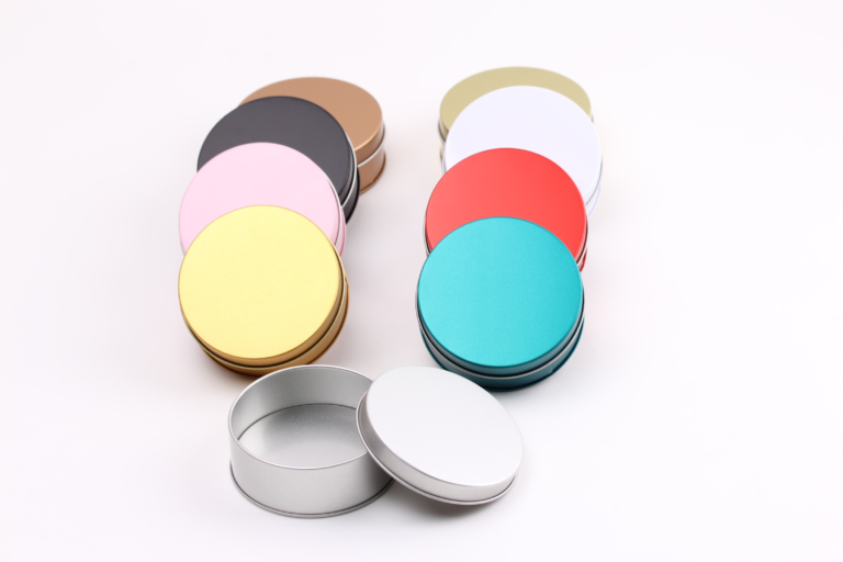 Round Tin Container | slip & Window Lid | USB flash drive Box