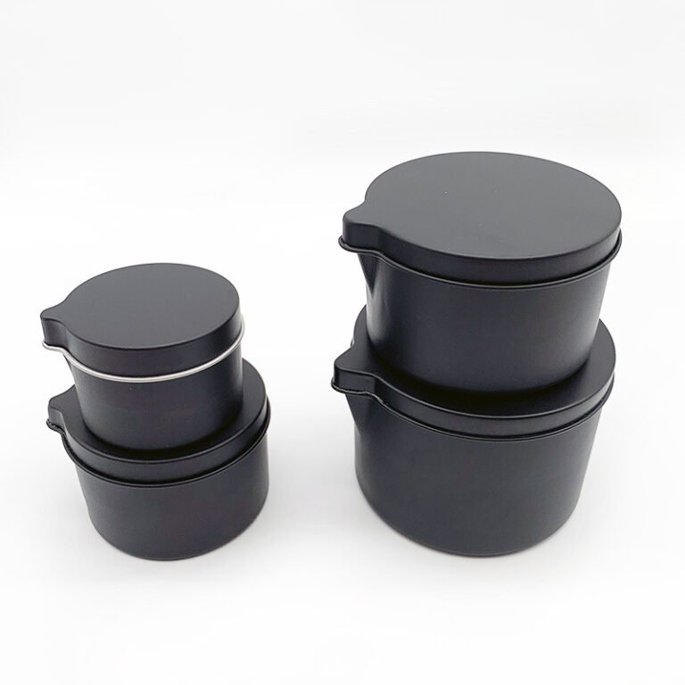 Round Tin Packaging | slip Lid |6 oZ container | candle tins