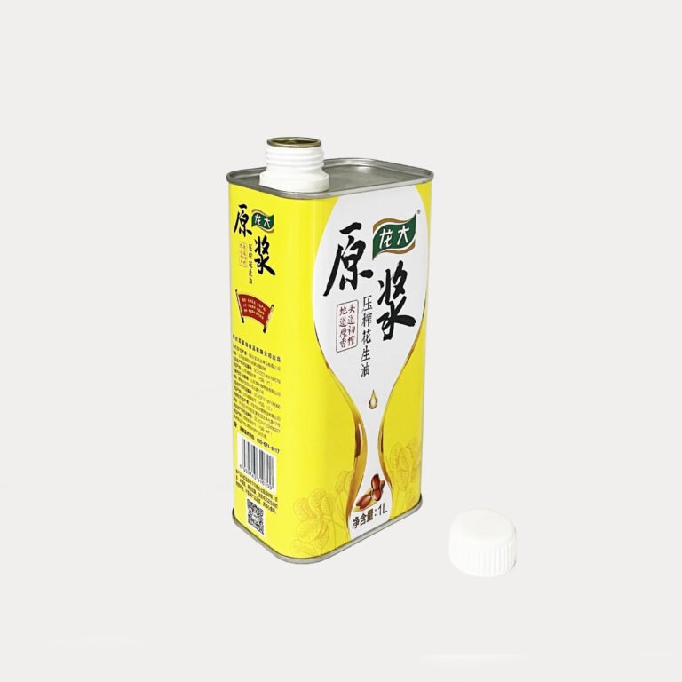 1 Litre F Style oil tin Box | 96x70xH190mm | Screw Lid