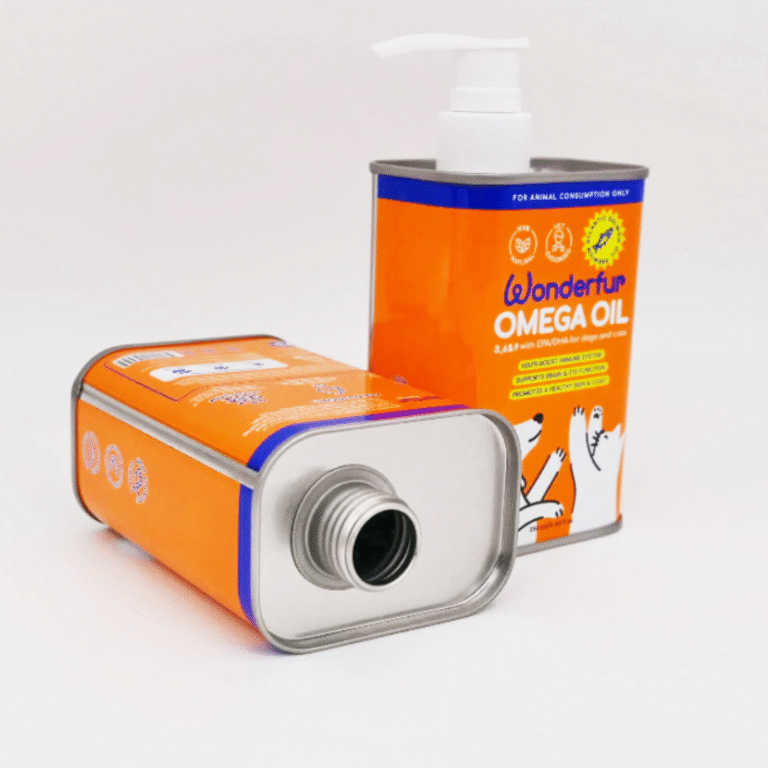 250 ML F Style Oil tin Can | 77x55xH110mm | Plastic Pump Sprayer