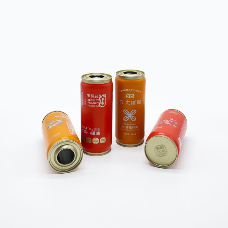 520 ML oil round tin Can | dia65xH163mm | Plastic cap
