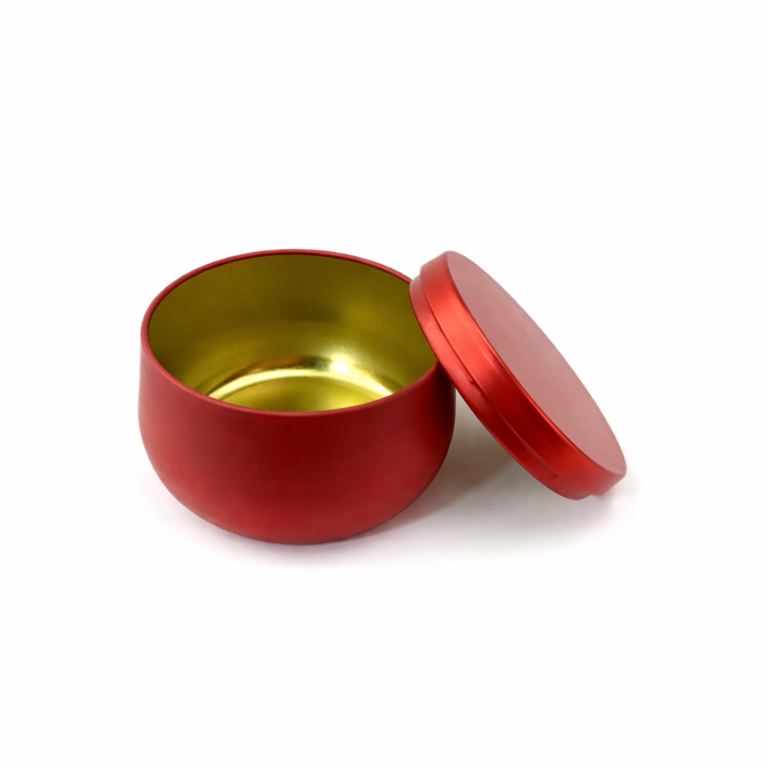 Red Bubble Candle Tins