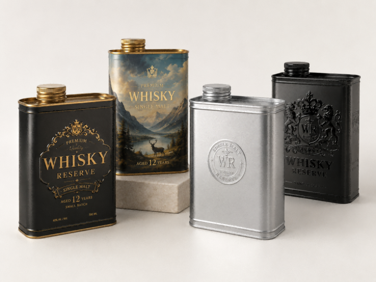 Liquor Tin Cans